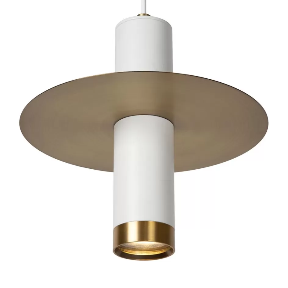Badkamerverlichting | Hanglampen>Straluma Badkamer hanglamp GU10 spot cilinder wit/brons
