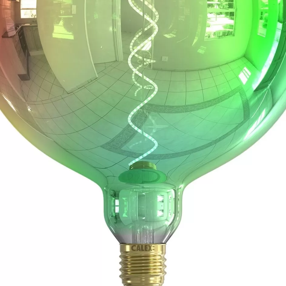 Calex | Retro Verlichting>Straluma Calex Kalmar Color metallic globe 4W E27