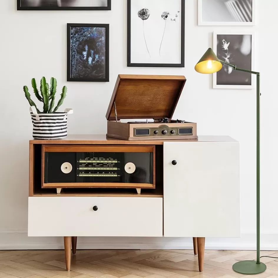 Woonkamerlampen | Slaapkamerlampen>Straluma Leeslamp Marvis vintage groen