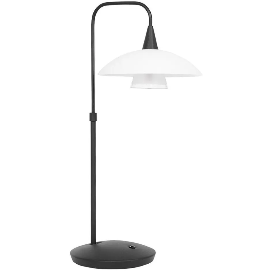 Tafellampen | LED Tafellampen>Straluma Moderne tafellamp zwart met dimbaar LED