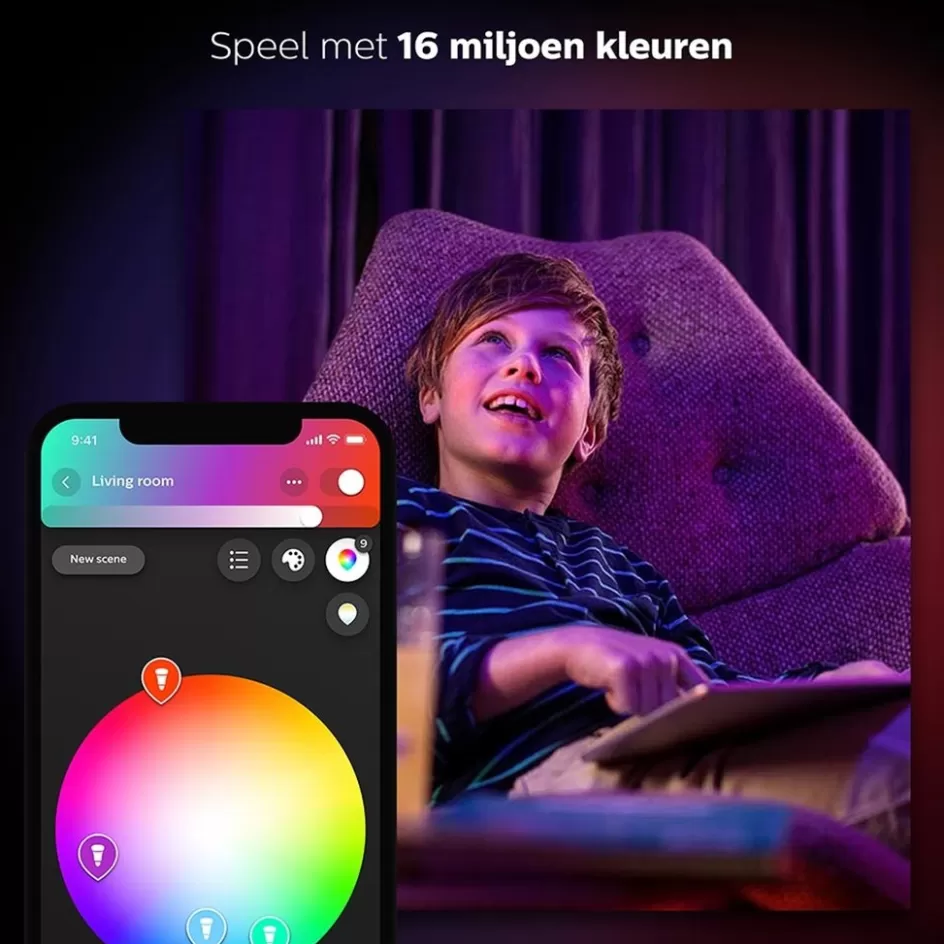 Smart lampen | Philips Hue>Straluma Philips Hue kit 3xgu10 color+ bridge