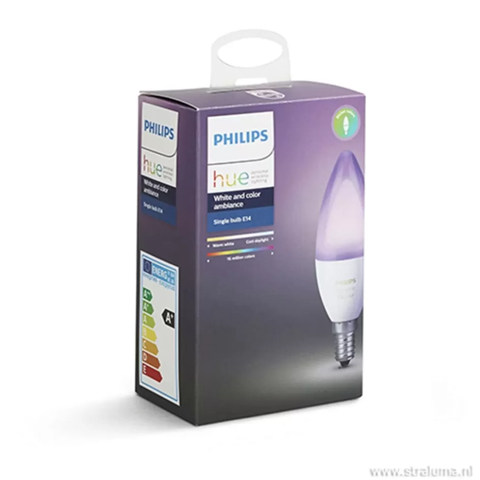 Smart lampen | Philips Hue>Straluma Philips Hue white and color ambiance E14 lamp 2-pack