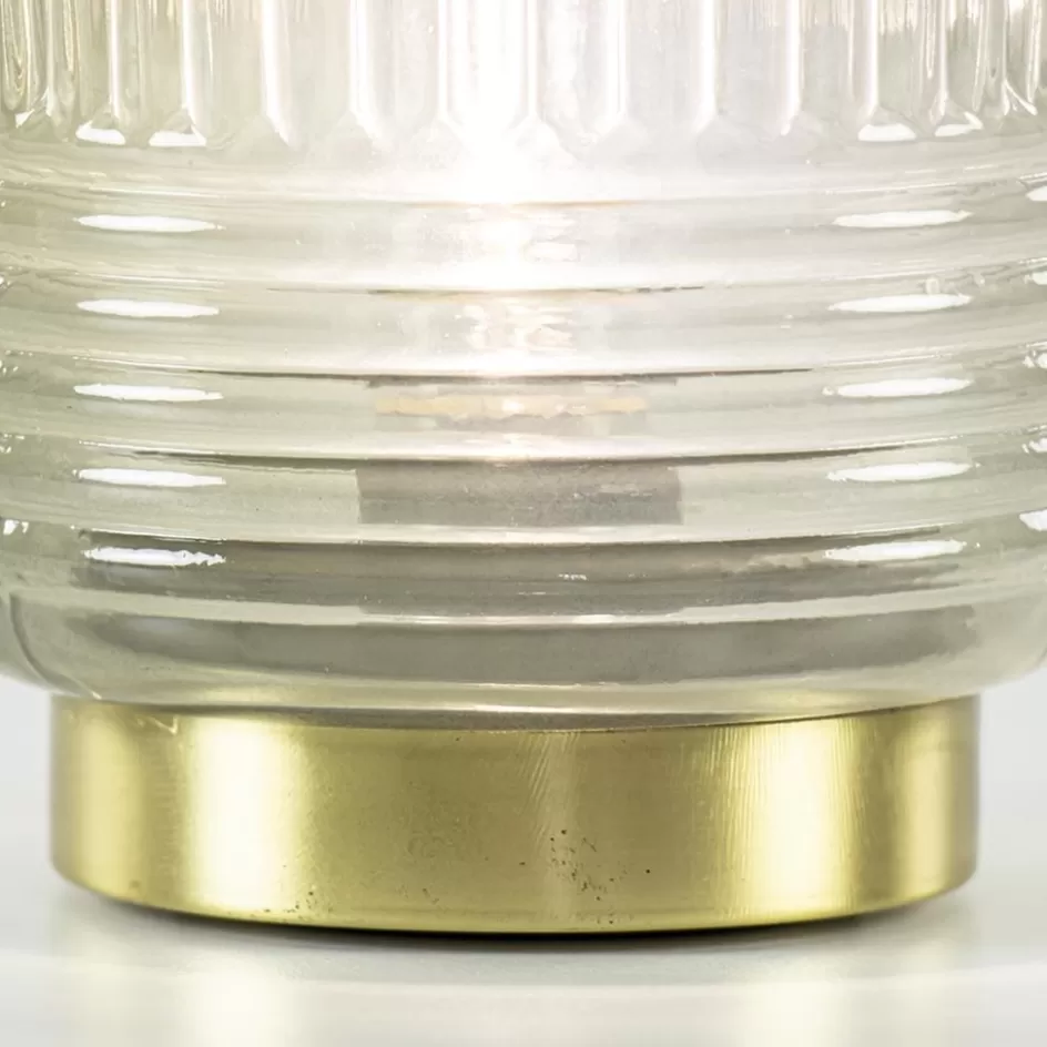 Tafellampen | Light and Living>Straluma Sfeervolle tafellamp Lipa grijs groen op baterijen Light & Living