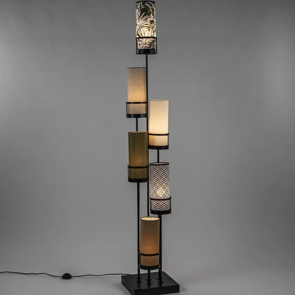 Vloerlampen | Beach Verlichting>Straluma Vloerlamp Sixt 6l multicolor deco bruin