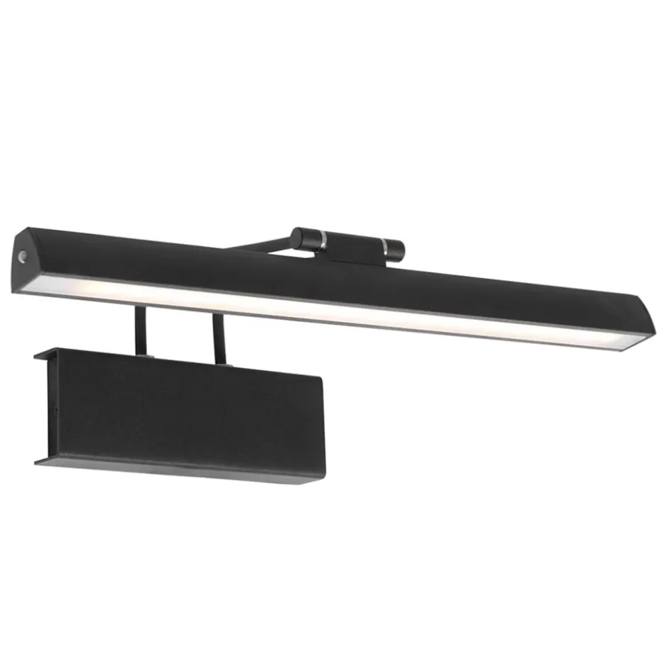 Wandlampen | Kantoorverlichting>Straluma Wandlamp schilderij zwart inclusief dimbaar LED