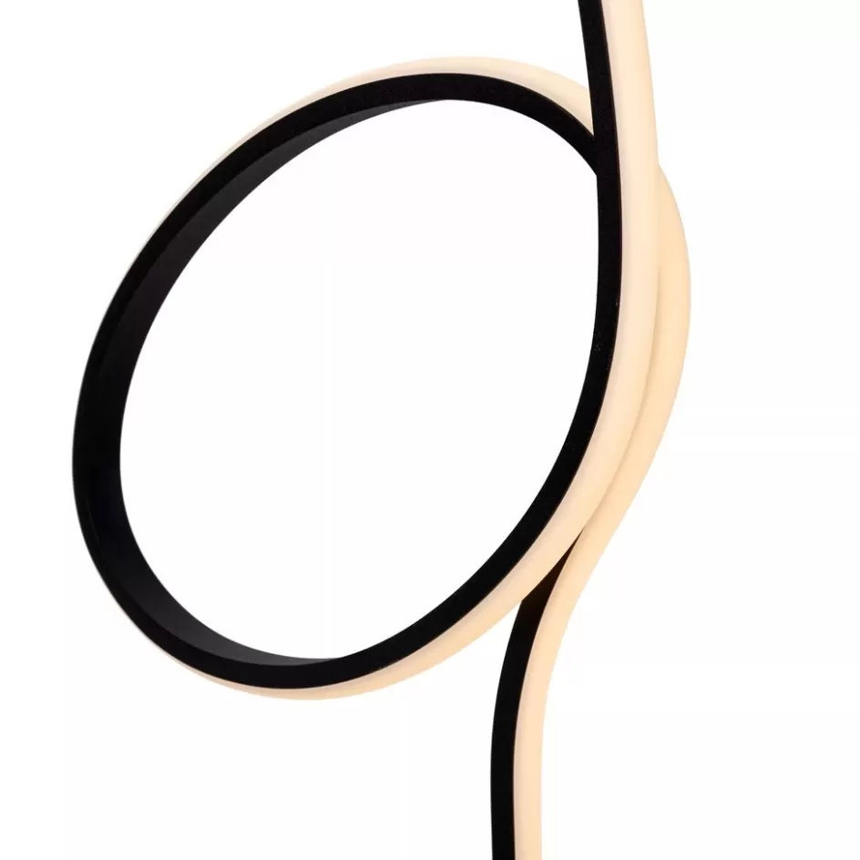 Vloerlampen | Tienerkamerlampen>Straluma Zwarte vloerlamp flamingo met LED RGB multicolor